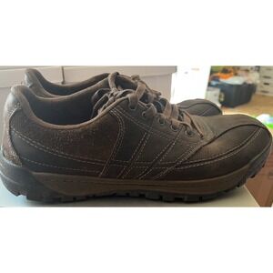 Merrell Canteen Mens 11 Dark Brown Leather Suede Hiking Shoes J42099 Low Top